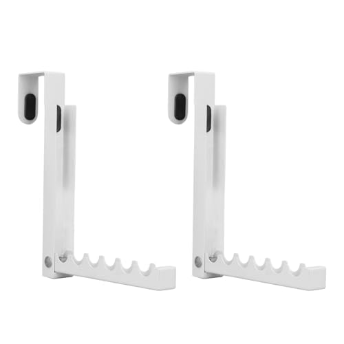 Klapper Hanging Deck -Rack | Starker Kohlenstoffstahltürbügel | 6 Haken für Kleidung/Handtücher/Taschen | Platz sparend faltbares Design, Kratzer geschützt Klapper Hanging Deck -Rack | Starker Kohlenstoffstahltürbügel | 6 Haken für Kleidung/Handtücher/Taschen | Platz sparend faltbares Design, Kratzer geschützt von FRELEAN