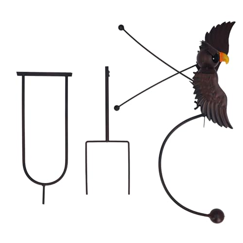 Lawn Owl Sculpture | Lifelike Iron Wind Spinner for Garden/Patio/Backyard | Rustproof Outdoor Decoration with Vintage Design | Easy to Install Lawn Owl Sculpture | Lifelike Iron Wind Spinner for Garden/Patio/Backyard | Rustproof Outdoor Decoration with Vintage Design | Easy to Install von FRELEAN