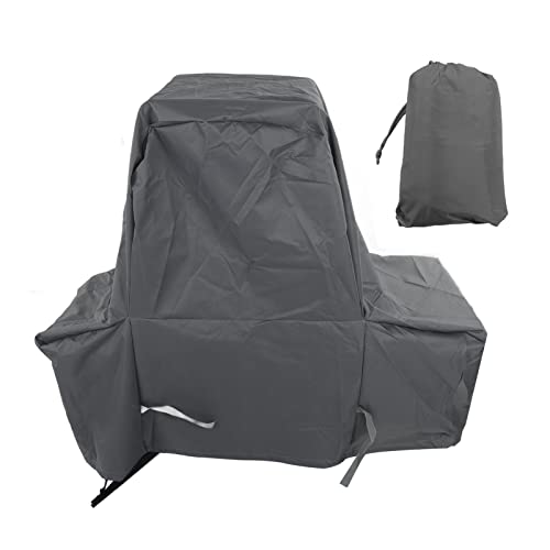 Outdoor BBQ Grill Cover | Weather - Safe & Sunlight - Blocking 600D Oxford Fabric | Particle - Barrier Oven Hood for Home/Patio/Camping | Windproof Buckle Design, Grey von FRELEAN