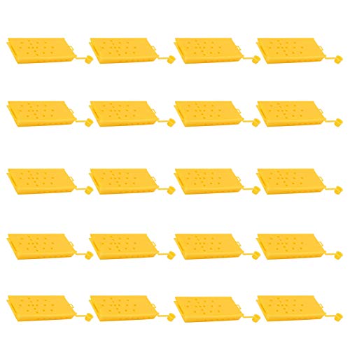 Queen Bee Cage 20Pcs | Yellow Plastic Beekeeping Transport Box | Ventilated Design with Sponge for Bee Hydration | Essential Beekeeper Equipment Queen Bee Cage 20Pcs | Yellow Plastic Beekeeping Transport Box | Ventilated Design with Sponge for Bee Hydration | Essential Beekeeper Equipment von FRELEAN