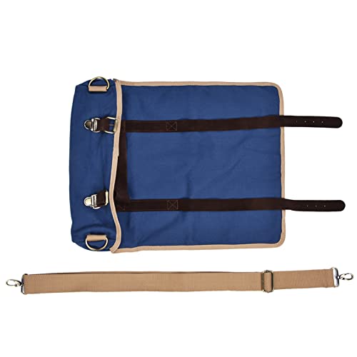 Rolltasche für Barkeeper, robustes Segeltuch und Rindsleder, für Barlöffel, Sieb, Eiszange, Schultergurt im Lieferumfang enthalten von FRELEAN