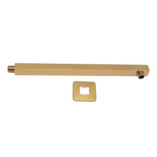 Stainless Steel Shower Arm | Wall Mounted Quadrate Extension Pipe for Bathroom | Brushed Gold Finish Shower Head Holder | No Leak Design, Easy Installation Stainless Steel Shower Arm | Wall Mounted Quadrate Extension Pipe for Bathroom | Brushed Gold Finish Shower Head Holder | No Leak Design, Easy Installation von FRELEAN