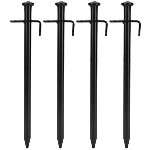 Sturdy Tent Stakes 4PCS | Steel Ground Pegs for Camping/Beach/Outdoor | 20cm & 30cm Grip - Enhanced Nails with Reinforced Welding (20cm) von FRELEAN