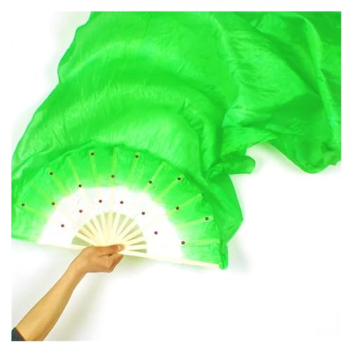 Bauchtanz Fächer Bunte handgemachte Frauen Bauchtanz Fans Werkzeug Simulation Seide Bambus lange Schleier Fans for Frauen for Tanzliebhaber(Green) von FREOJGU