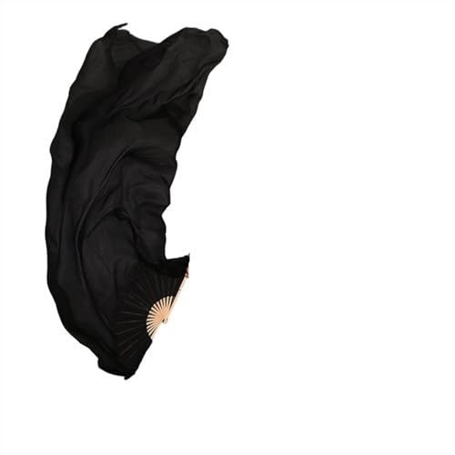 Bauchtanz Fächer Frauen Bauchtanz Seide Bambus lange Fan Veils Requisiten Anbetung Lob Pastell Farben Flag Streamer Erwachsene(Red,150cm(59 Inch)) von FREOJGU