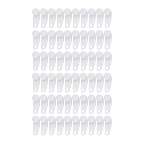FREOJGU Gardinenhaken 30/60Pcs Vorhangschiene Gleiter Haken Weiß Traversen Stange Gleitet Ersatzteile for Fenster Dusche Gardinen Vorhang(2 Sets) von FREOJGU