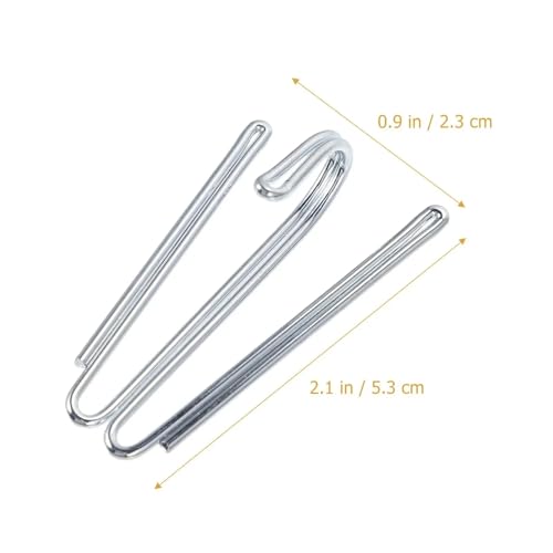 FREOJGU Gardinenhaken 30 Pcs Vier Gabel Gardinen Haken Metall Vorhang Band Tuch Ring Clamp Bad Hardware(60pcs) von FREOJGU