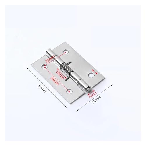 FREOJGU Schranktürscharniere Türscharniere, Kreuzscharnier, automatischer Rückprall, Schrank, Fenster, Schmuckschatulle mit Feder, Möbel-Reparatur-Hardware(50mm-3pcs) von FREOJGU