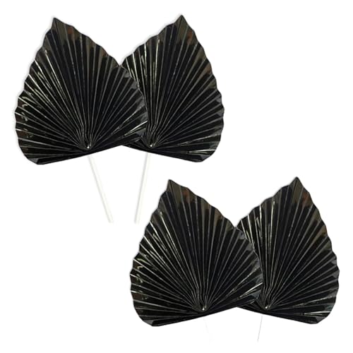 Geburtstag Accessoires 4 stücke Palm Speer Glücklich Geburtstag Kuchen Topper Blatt Dekoration Dekorieren Backen Dessert Tisch Hochzeit Party(COLOR 13) von FREOJGU