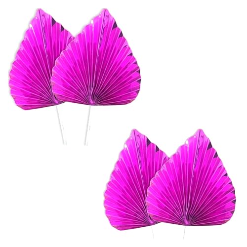 Geburtstag Accessoires 4 stücke Palm Speer Glücklich Geburtstag Kuchen Topper Blatt Dekoration Dekorieren Backen Dessert Tisch Hochzeit Party(COLOR 9) von FREOJGU
