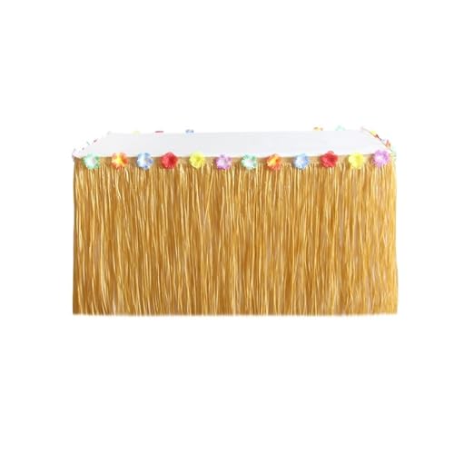 Geburtstag Accessoires Party Gras Tisch Rock Geburtstag Dekoration Strand Hochzeit Lieferungen(100x60cm-Yellow) von FREOJGU