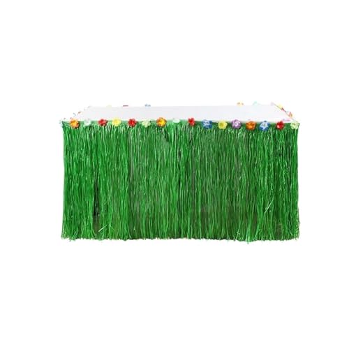 Geburtstag Accessoires Party Gras Tisch Rock Geburtstag Dekoration Strand Hochzeit Lieferungen(200x60cm-Green) von FREOJGU