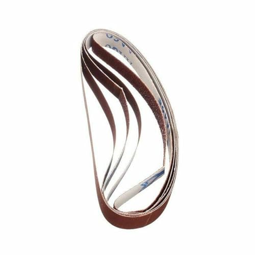 Schleifband 10 Stück Schleifbänder Schleifpapier 60–1000 Körnung for Polieren von Metall, Kunststoff, Aluminium, Holz, 457 x 13 mm(240grit) von FREOJGU