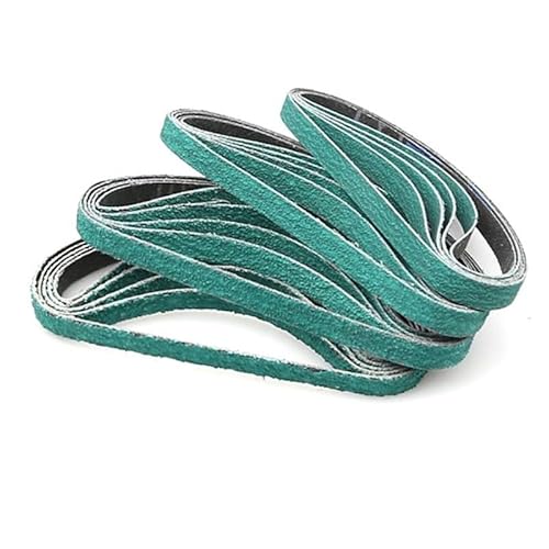 Schleifband 20PCS Z/A 577F 330 * 10MM Schleifband for Metall Schleif Band Grinder Optional Mini Größe 40# 60# 80# 120# for Messer Schleifen(80) von FREOJGU