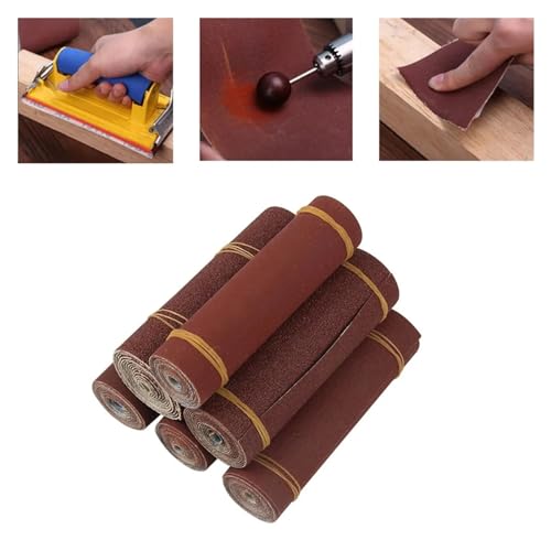 Schleifband 3Roll 1M 80-600 Körnung Schleifbänder Schleifpapier for Schleifen von Sandpapier, Schleifblättern, Holzbearbeitungswerkzeugen(120 Grit) von FREOJGU