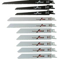 10er-Set Säbelsägeblätter für Holz und Metall. Säbelsägeblatt-Set zum Schneiden von Holz, Metall, Stahl - Freosen 10er-Set Säbelsägeblätter für Holz und Metall. Säbelsägeblatt-Set zum Schneiden von Holz, Metall, Stahl - Freosen von FREOSEN