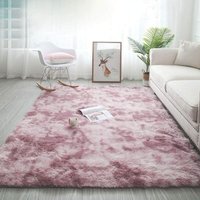 Freosen - Shaggy Wohnzimmerteppich 160 x 230 cm Rosa Plüsch Weicher Teppich aus Polypropylenfaser Rutschfester Schlafzimmerteppich von FREOSEN