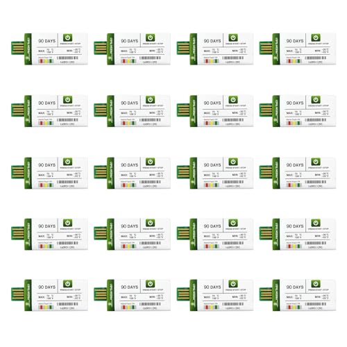 Freshliance USB Temperatur Datenlogger mit 30000 Messwerte, Einweg Temperaturschreiber mit PDF CSV Berichten, hohe Genauigkeit 90 Tage 20 Packung einmalig Kühlkette, Fresh Tag 1 Freshliance USB Temperatur Datenlogger mit 30000 Messwerte, Einweg Temperaturschreiber mit PDF CSV Berichten, hohe Genauigkeit 90 Tage 20 Packung einmalig Kühlkette, Fresh Tag 1 von FRESHLIANCE Focus on fresh and safe life only