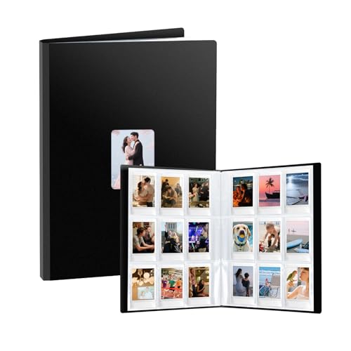 FRETONBA Fotoalbum Für Polaroid Film im Format 6×9 cm Geeignet, Fotoalbum Einsteckalbum Für Instax Mini Fotos mit 216 Taschen, Fotobuch Groß mit Frontfenster, Schwarz FRETONBA Fotoalbum Für Polaroid Film im Format 6×9 cm Geeignet, Fotoalbum Einsteckalbum Für Instax Mini Fotos mit 216 Taschen, Fotobuch Groß mit Frontfenster, Schwarz von FRETONBA