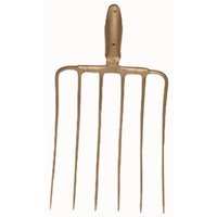Freund Victoria - Silogabel 6 Zinken ohne Stiel 35x29 cm Federdülle gold-lackiert von FREUND VICTORIA