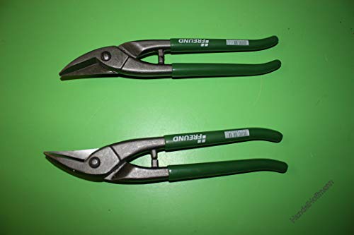 FREUND Lochblechschere, Rechte Hand, Grün, 25 cm, 500 g von FREUND
