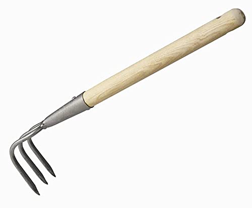 FREUND Hochbeet-Grubber, 3 Zinken mit Stiel, Braun, 45 x 11 x 5 cm von FREUND