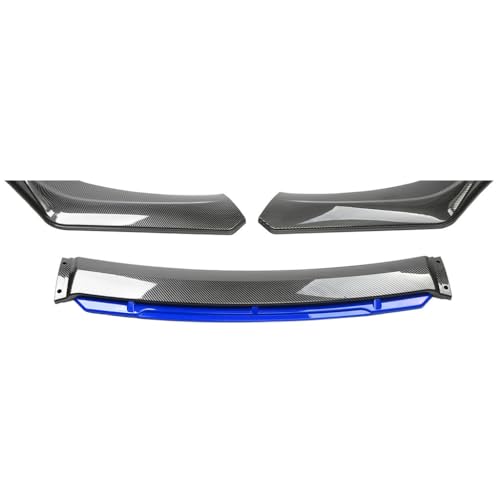 FREWSCN Frontstoßstangenlippe für Mazda MX-5 2009-2024,Seitenlippensplitter Spoiler Diffusor Canard Splitter Körper Kit Protector Zubehör,A3-Carbon Fiber Blue von FREWSCN