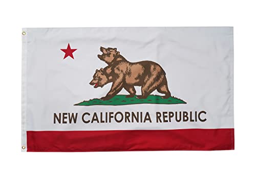 FRF FLAG Kalifornien-Flagge, doppelseitig, 30,5 x 45,7 cm, für den Außenbereich, Fallout NCR-Flagge, mit 2 Messingösen und 4 Reihen von unteren Stichen FRF FLAG Kalifornien-Flagge, doppelseitig, 30,5 x 45,7 cm, für den Außenbereich, Fallout NCR-Flagge, mit 2 Messingösen und 4 Reihen von unteren Stichen von FRF FLAG