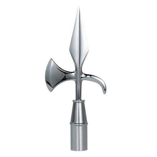 FRF FLAG Silberfarbene Kupfer-Streitaxt für den Innenbereich, Fahnenmastaufsatz oder Parade-Fahnenmast-Endstück, für Fahnenmasten mit 2,5 cm Durchmesser FRF FLAG Silberfarbene Kupfer-Streitaxt für den Innenbereich, Fahnenmastaufsatz oder Parade-Fahnenmast-Endstück, für Fahnenmasten mit 2,5 cm Durchmesser von FRF FLAG