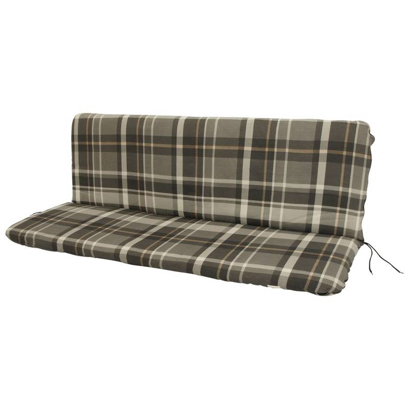 Auflage für Bank 3-Sitzer, grau/beige kariert von FRG