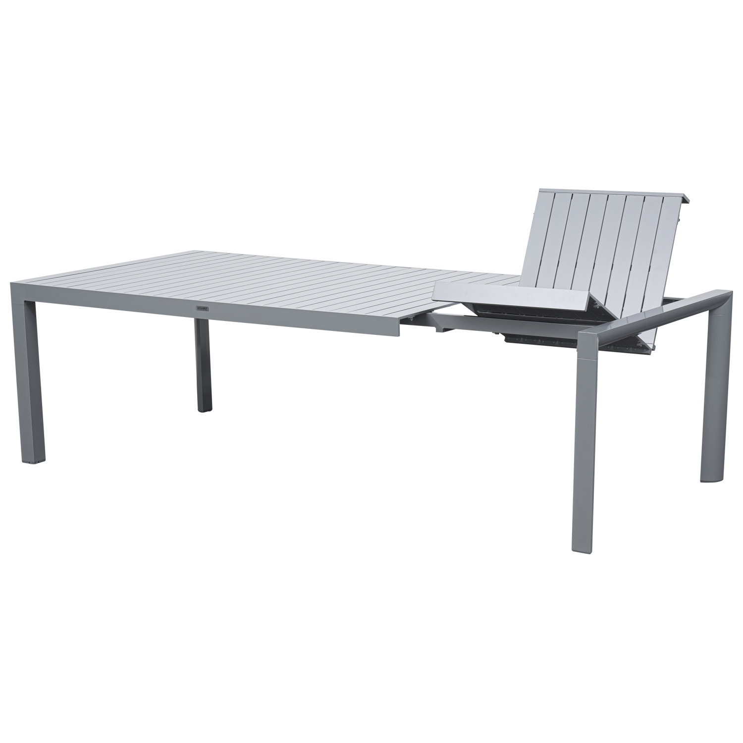 Ausziethsich 195/255x120cm, Alu silbergrau Ausziethsich 195/255x120cm, Alu silbergrau von FRG