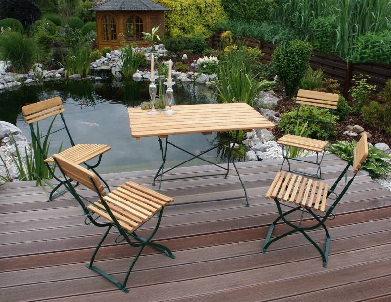 Biergarten Garnitur MÜNCHEN 5-teilig, von FRG