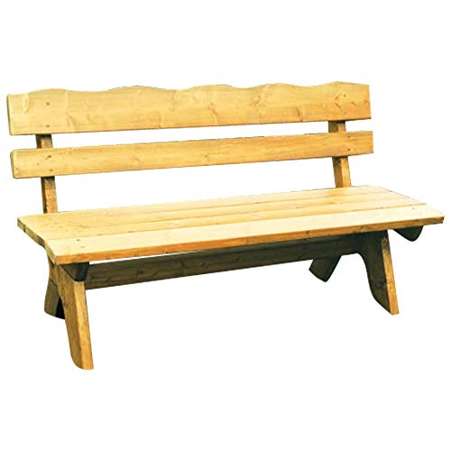 Gartenbank 4-Sitzer 200x60x82cm Freital Holz Kiefer Massiv hellbraun imprägniert von FRG