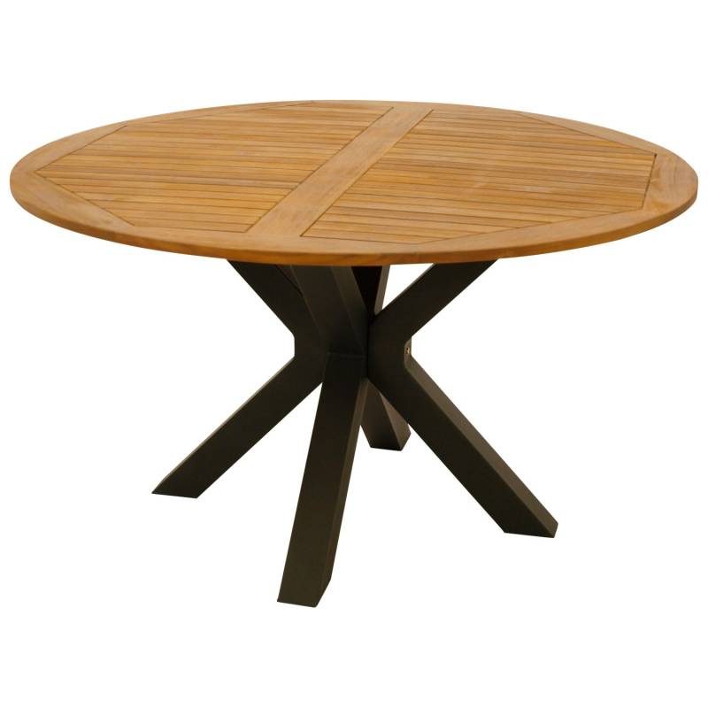 Gartentisch rund, Ø130cm, Stahl /Akazie Gartentisch rund, Ø130cm, Stahl /Akazie von FRG