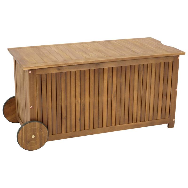 Kissenbox mit Rollen 123x52x59cm, Akazie Kissenbox mit Rollen 123x52x59cm, Akazie von FRG