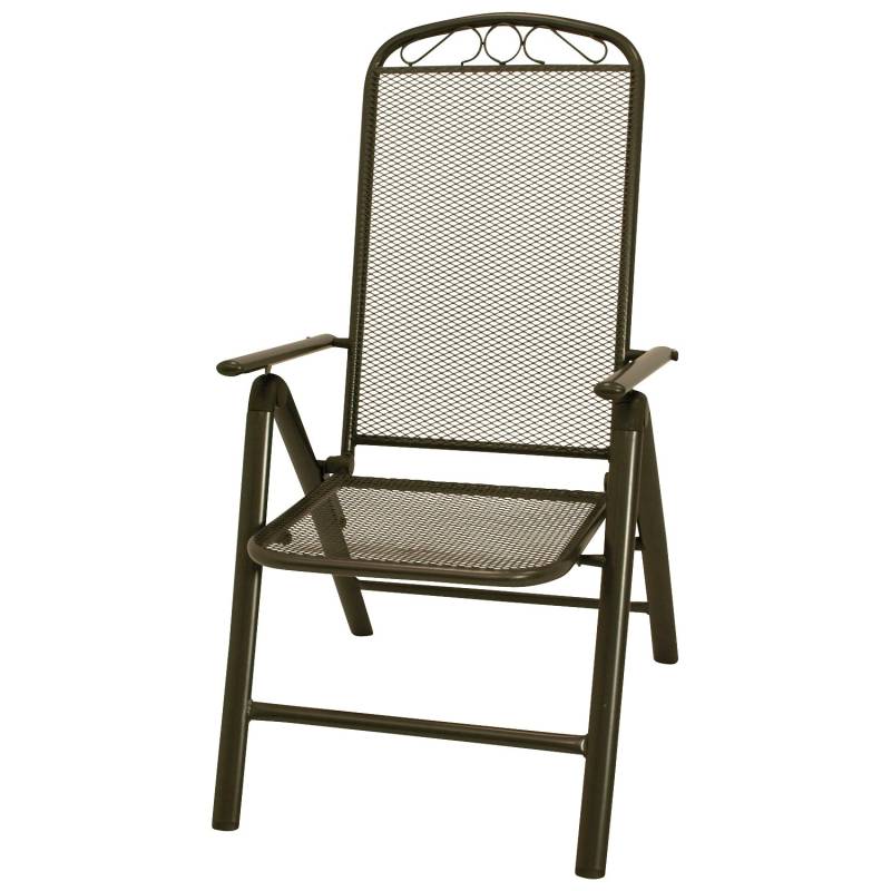 Klappsessel Hochlehner aus Streckmetall, 2 Stück von FRG