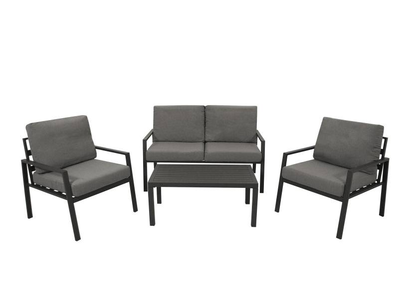 Loungeset 4-teilig Aluminium anthrazit Loungeset 4-teilig Aluminium anthrazit von FRG