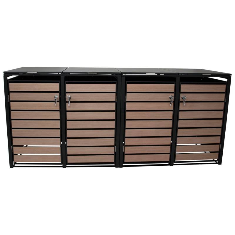 Mülltonnenbox 3-er, Stahl verzinkt von FRG