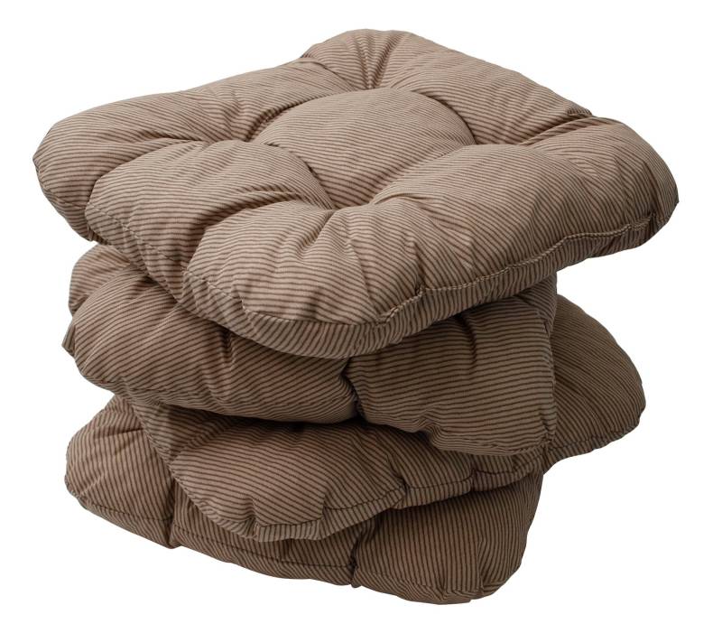 Sitzkissen gestreift, 4-er Set von FRG