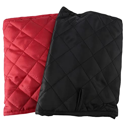 FRGMNT 2 Scheiben Toaster Staubschutz Brotbackmaschine Schutzhülle Staubdichte Tasche 2 Stück Rot & Schwarz (2 Scheiben Toaster Abdeckung) von FRGMNT