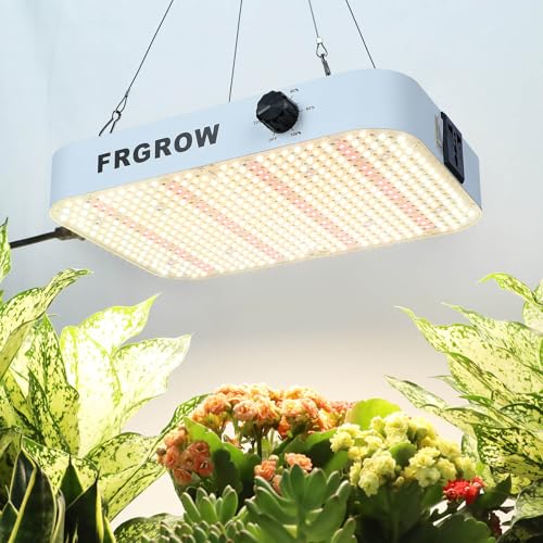 FRGROW 130 Watt LED Pflanzenlampe Dimmbar, 12000 Lumen LED Grow Lampe Vollspektrum mit Daisy Chain Funktion, 576 PSC LEDs Grow Light Perfekt für 60x60CM Growzelt Pflanzenwachstum FRGROW 130 Watt LED Pflanzenlampe Dimmbar, 12000 Lumen LED Grow Lampe Vollspektrum mit Daisy Chain Funktion, 576 PSC LEDs Grow Light Perfekt für 60x60CM Growzelt Pflanzenwachstum von FRGROW