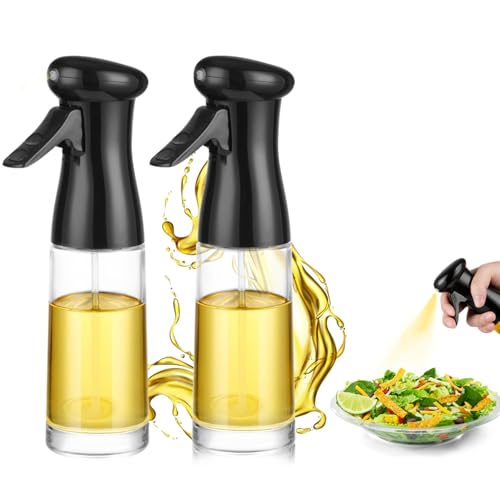 FRIBERG ölsprüher X 2, 200ml öl Sprühflasche öl Sprühflasche Zum Kochen Olivenöl Spray,öl Spray Für Grillen,Salat, Backen in Der Küche von FRIBERG
