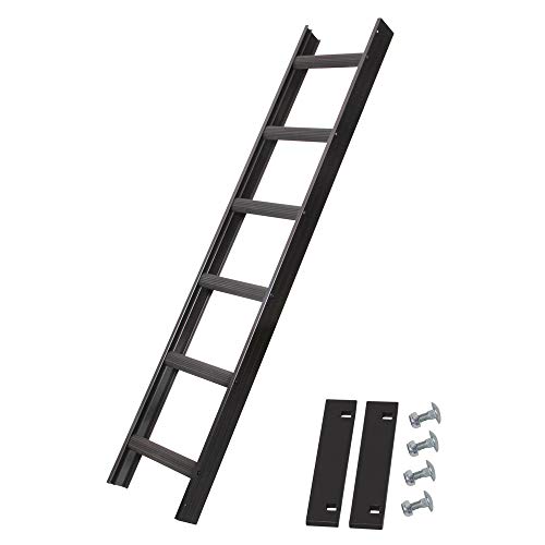 Alu Dachleiter Set Anthrazit, 1,68 m mit Dachhaken (15 mm, gekröpft für Holzbohlen) inklusive Auflageschutz und Aushebesicherung, Made in Germany, DEKRA geprüft von FRICK Metall- und Oberflächentechnik GmbH & Co. KG
