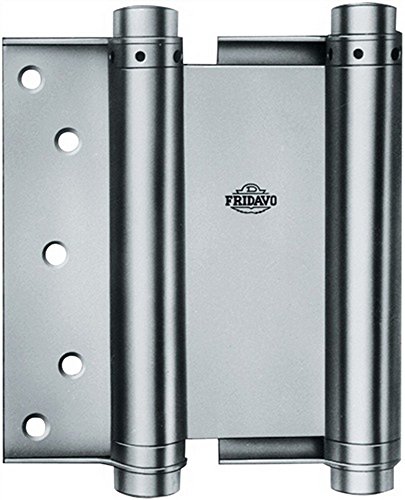 Spiralfeder-Pendeltürband Modell M Gr.36 Länge 150mm Stahl blank doppelt wirkend von FRIDAVO