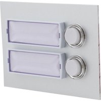 Friedland Klingel-Taster 2-fach Unterputz mit Licht Alu Taster von HONEYWELL HOME