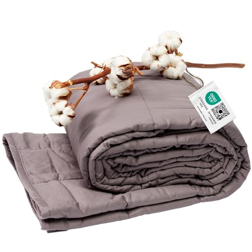 FRIEDO products Gewichtsdecke 135x200 9kg – Anti-Stress Therapiedecke für Erwachsene – Schwere Decke für erholsamen Schlaf & schnelles Einschlafen – ÖKO-TEX100 Zertifiziert I Weighted Blanket von FRIEDO products