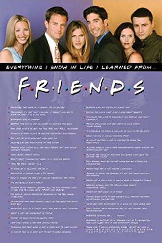 Friends Poster Everything I Know in Life I Learnt from... von Pyramid America
