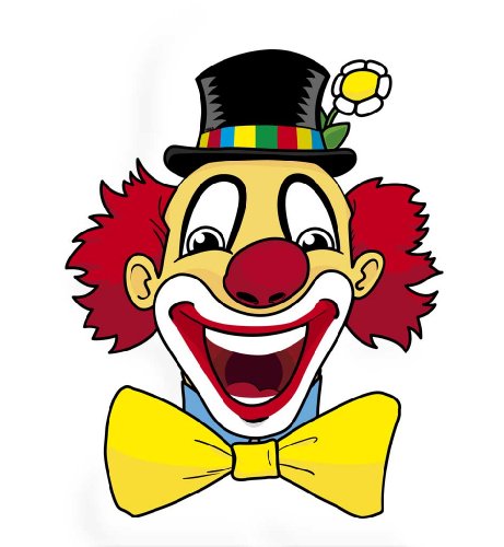 Wand-Deko Clownsgesicht, Höhe ca. 50 cm Wand-Deko Clownsgesicht, Höhe ca. 50 cm von FRIES