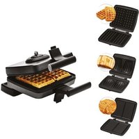 Frifri - Waffel-waffel-sandwich 3 platten 1200 w schwarz FRI022824512BLP von FRIFRI