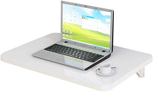 FRINZA Ausklappbare Wandhalterung Heavy Duty Wandmontage Tabelle hängend Beistelltisch Klappwandregal Tabelle Deck perfekte Ergänzung zu Home Office Esszimmer, 3 Farben(Blanc,80cm*50cm) von FRINZA